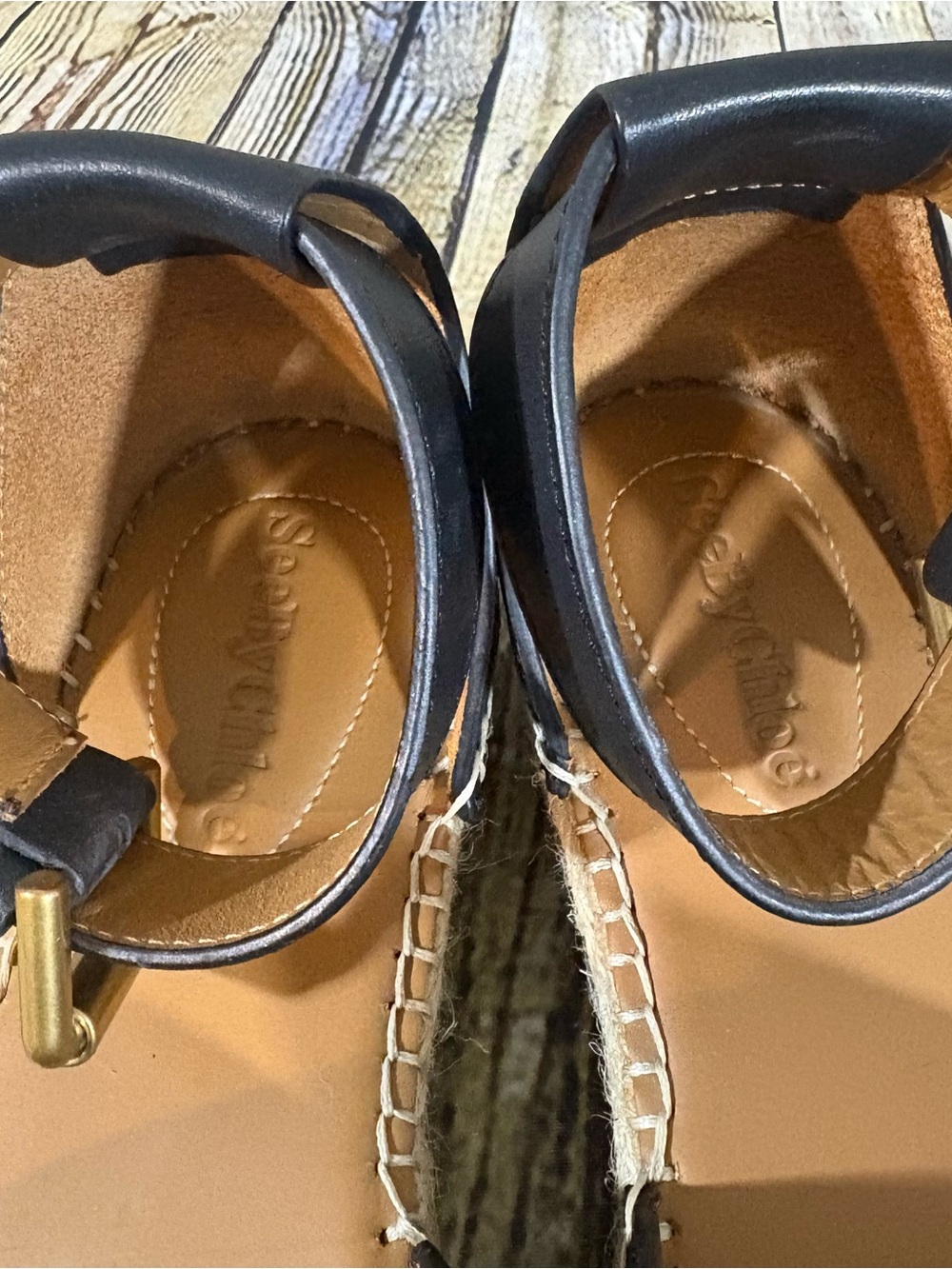 See By Chloe Sandal Shoes Women’s 37 U.S. 7 Black Glyn Espadrille - Picture 9 of 10